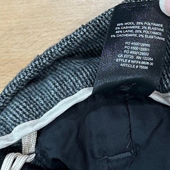 Wilfred Aritzia Jallade High Rise Wool Trouser Pant Tweed Grey 4 Preppy Classic - Picture 9 of 9